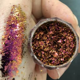 1 Jar AURORA Chrome Nail Art Flakes Multi Chrome Chameleon Peacock Galaxy Chrome Flakes Nail Art Mirror Powder Pigment