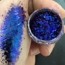 1 Jar AURORA Chrome Nail Art Flakes Multi Chrome Chameleon Peacock Galaxy Chrome Flakes Nail Art Mirror Powder Pigment