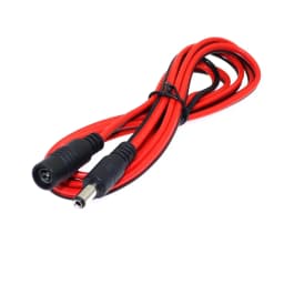 16AWG DC Power Plug 5.5 x 2.1mm Female To Male CCTV Adapter Connector Cable 12V 10A 120W Max. Power Extension Cord 1.5m