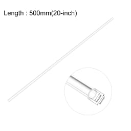 Uxcell O.D 8mm-22mm 50cm Long Rigid Acrylic Pipes Round Tube Tubing Transparent PMMA Tube Aquarium Accessoires Pipe Fittings