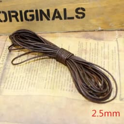 2meter 1-8mm Retro Brown Real Genuine Leather Cord Round Flat Rope String For DIY Necklace Bracelet Jewelry Making Accessories
