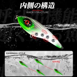 Hunthouse Musky Buster Jerkbait Fishing Lure 115mm/32g 145mm/55g Slow Sinking Loud Sound Vib Vibration For Sea Bass Pike LW129