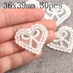 Flower White Lace Applique Mesh Trim For Sew On Guipure Fabric Wedding Supplies Home Decoration