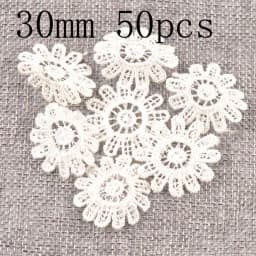 Flower White Lace Applique Mesh Trim For Sew On Guipure Fabric Wedding Supplies Home Decoration
