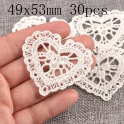 Flower White Lace Applique Mesh Trim For Sew On Guipure Fabric Wedding Supplies Home Decoration