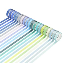 60 Pcs/Set Basic Solid Color Washi Tape Rainbow Masking Tape Diary Scrapbook Decorative Adhesive Tape Sticker Gift Stationery