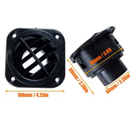 Air Vent Ducting Y T L Flat Piece Elbow Pipe Outlet Exhaust Joiner Connector For Webasto Eberspaecher Diesel Parking Heater