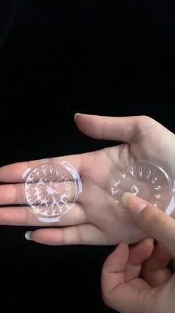 100Pcs Disposable Eyelash Glue Pallet Eyelash Extension Glue Pads Stand Eyelash Plastic Transparent Glue Holder Glue Gasket