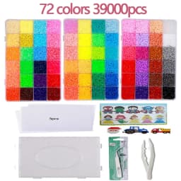 2.6mm 24/48 Colors Hama Beads Education Iron Beads 3D Puzzle Beads Ironing Guarantee Perler Fuse Beads DIY Toy Miçangas