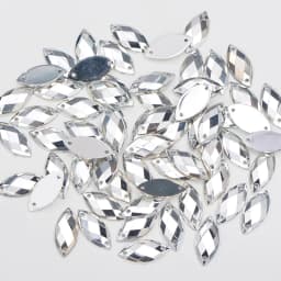 JUNAO 100pcs 7*15mm Pink AB Sewing Rhinestones Flatback Horse Eye Stone Sew On Strass Crystal Loose Acrylic Beads For Needlework