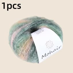 Gradient Mohair Soft Cotton Yarn DIY Crochet Hand Knitting Yarn Segment Dyed Wool Yarn For Baby Sweater Hat Scarf