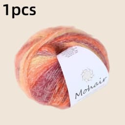 Gradient Mohair Soft Cotton Yarn DIY Crochet Hand Knitting Yarn Segment Dyed Wool Yarn For Baby Sweater Hat Scarf