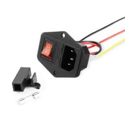 1pcs Black IEC320 C13 C14 AC Power Panel Socket PDU UPS Rewirable Wiring Plug Electric Battery Receptacle Docking Outlet 10A
