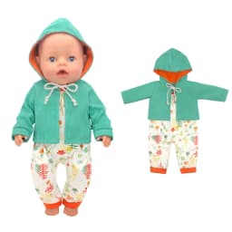 2023 New Dolls Outfit Suits For 17 inch 43cm Baby Reborn Doll Cute Jumpers Rompers New Born Doll Clothes