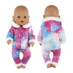 2023 New Dolls Outfit Suits For 17 inch 43cm Baby Reborn Doll Cute Jumpers Rompers New Born Doll Clothes
