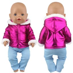 2023 New Dolls Outfit Suits For 17 inch 43cm Baby Reborn Doll Cute Jumpers Rompers New Born Doll Clothes