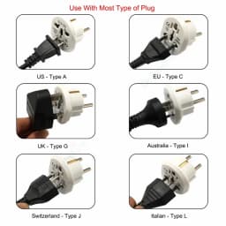 EU Plug Adapter 16A 250V EU Travel Adapter Converter 2 Round Socket High Quality Universal AU US UK CN To EU AC Wall Socket