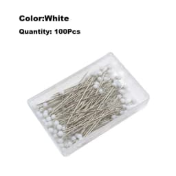 100Pcs/Box 38mm Sewing Pins Glass Ball Multicolor Head Pins Straight Quilting Heads Pins DIY Crafts Sewing Fabric