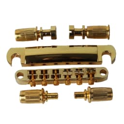 1 Set of 6 Strings Guitar Tune-O-matic Bridge and Tailpiece with Posts for LP Electric Guitar