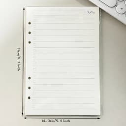 45 Sheets Business A5 A6 Loose Leaf Notebook Refill Spiral Binder Index Inside Page Monthly Weekly To Do List Paper Stationery