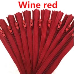 10pcs 3# 10 cm/15cm/18cm/20cm/25cm/30cm/35cm/40cm/50cm/55cm/60cm Nylon Coil Zippers Tailor Sewer Craft Crafter's (20 colors)