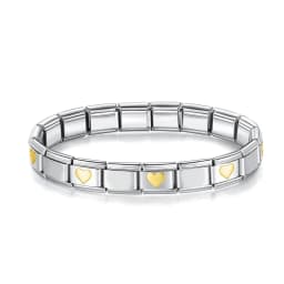 Hapiship New Fashion Women Jewelry 9mm Width Color Stainless Steel Bracelet Bangle Girls Wedding Gift G108