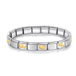 Hapiship New Fashion Women Jewelry 9mm Width Color Stainless Steel Bracelet Bangle Girls Wedding Gift G108