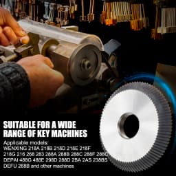 CMCP HSS 60x6x16x90T Key Cutting Blade For All Horizontal Key Machine Single Side Key Cutter Blade Milling Cutter Locksmith Tool