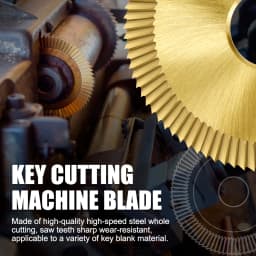 CMCP HSS 60x6x16x90T Key Cutting Blade For All Horizontal Key Machine Single Side Key Cutter Blade Milling Cutter Locksmith Tool