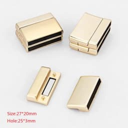 3Sets Alloy Flat Strong Magnetic Clasp Connectors Fitting 15/20/25/30mm Flat Leather Cord For DIY Bracelets Jewelry Making