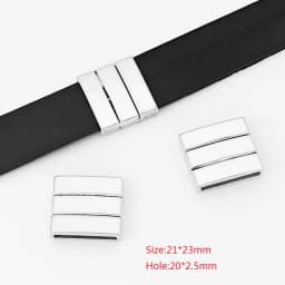 3Sets Alloy Flat Strong Magnetic Clasp Connectors Fitting 15/20/25/30mm Flat Leather Cord For DIY Bracelets Jewelry Making