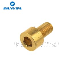 Wanyifa Titanium Bolts M6x 10 15 16 18 20 25 30 35 40 45 50 55 60 65mm Allen Hex Head Screw Fit Headset Cap Mountain Road Bike
