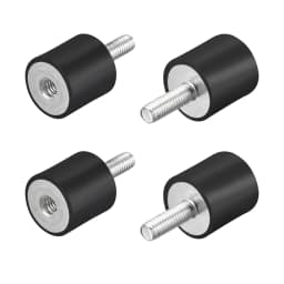 4Pcs M4 M6 M8 Thread Male Female Rubber Shock Absorber Crash Pad Damper Bobbin Mount Anti Vibration Isolator Type VD for Bicycle