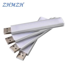 DC5V Mini USB LED Night Light 3LEDs 8LEDs 10LEDs 24LEDs Book Lamp Extension Pole US Plug Adapter For Reading Notebook Power Bank