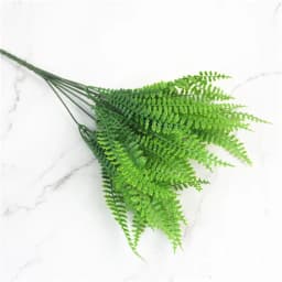 YO CHO Artificial Plastic Plants for Home Garden Decoration Fern Grass Wedding Wall Outdoor Decor Green Leaf Artificial Flowers