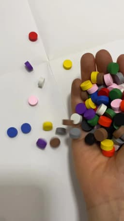 100Pcs Diameter 10*5MM Pawn Wooden Disk Game Pieces Colorful Circle Chips Pawn/Chess For Games Accessories