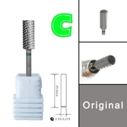 RolinStar 5.35 Small Barrel Silver Steel Carbide Nail Drill Bits Milling Cutter German Accessories