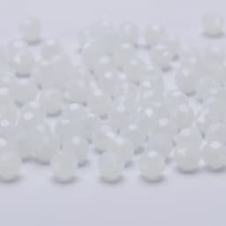 3 4 6 8mm Round Crystal Beads Faceted Transparent Glass Beads Loose Spacer Beads for Jewerly Making Needlework Bracelet Necklace