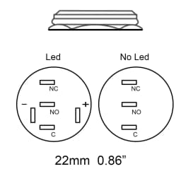 Electric Waterproof Power 12v Led Light Momentary Push Button Switch 8/10/12/16/19/22 Mm Pressure Switches 220v 24v 3v Keyboard