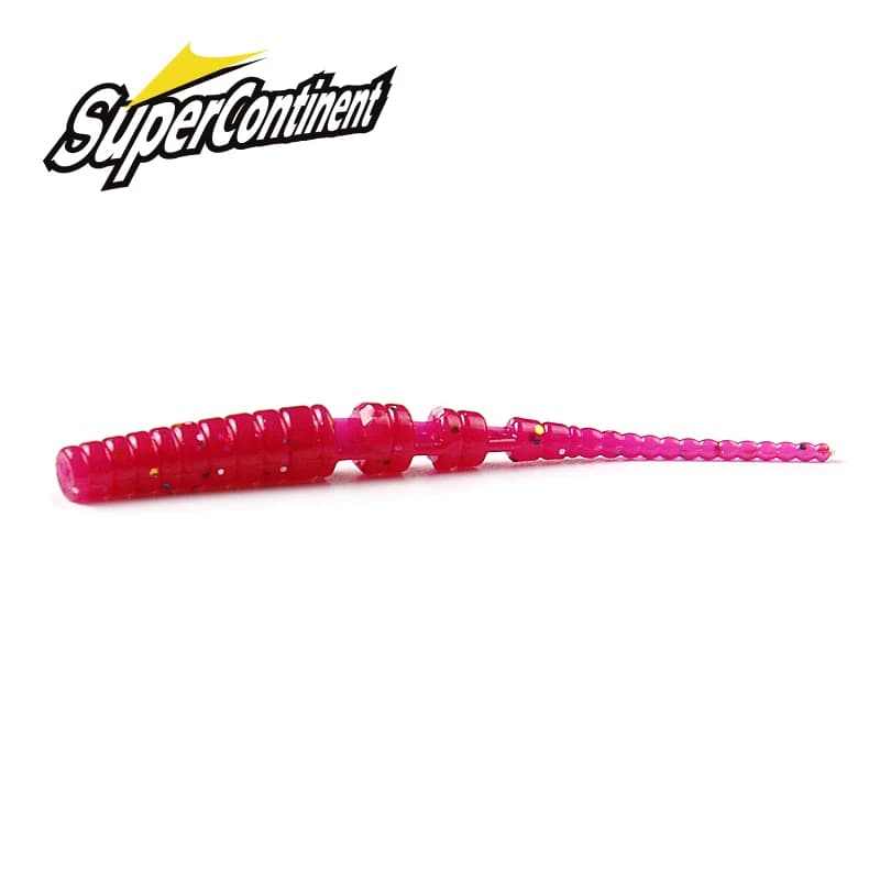 2018 Supercontinent Fishing Soft Worm Lures Ice Fishing Bait Soft Polaris Sinking Lure Pesca Cheap Fishing Tackle