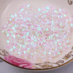 Mixed Color 15mm Flower Shape PVC Loose Sequins Glitter Paillettes for Nail Art Manicure Sewing Wedding Decoration Confetti 10g