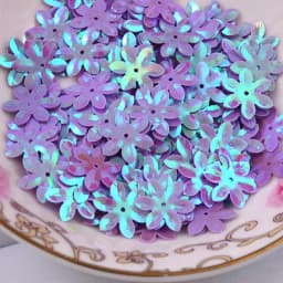 Mixed Color 15mm Flower Shape PVC Loose Sequins Glitter Paillettes for Nail Art Manicure Sewing Wedding Decoration Confetti 10g