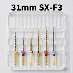 Glin Dental Gold Flexible Files Endo Rotary Files Golden Endodontic Files 21/25/31mm Nickel Titanium Instrument Dentistry