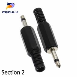 10PCS 3.5mm Audio Male Plug 3.5 Jack 2,3,4 Sections Balance Plug FOR Microphone Headphone Connector Audio Plug Earphone Socket