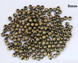 2mm 3mm 4mm 5mm 6mm 8mm Diy Metal Beads Antique Bronze Smooth Ball Spacer Beads Crimp Beads For Jewelry Making Findings