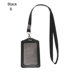 Unisex Work Card Holders With Lanyard PU Bank Card Name Credit Card Holders Card Bus ID Holders Identity Badge With Neck Strap