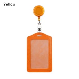 Unisex Work Card Holders With Lanyard PU Bank Card Name Credit Card Holders Card Bus ID Holders Identity Badge With Neck Strap
