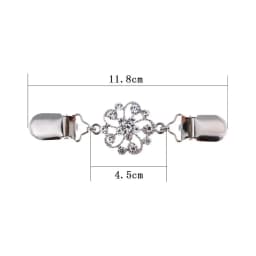 Retro Sweater Shawl Clasps Duck Mouth Clothing Pins Antique Flower Style Rhinestone Decoration Cardigans Connection Buckle Shirt