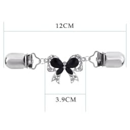 Retro Sweater Shawl Clasps Duck Mouth Clothing Pins Antique Flower Style Rhinestone Decoration Cardigans Connection Buckle Shirt