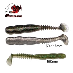 ESFISHING Soft Fishing Lures Rockviber 50mm 95mm 115mm Rock Shiner Isca Artificial Soft Bait Pike Trout Swimbaits
